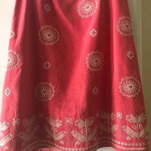 Sigrid Olsen lined midi skirt size 8